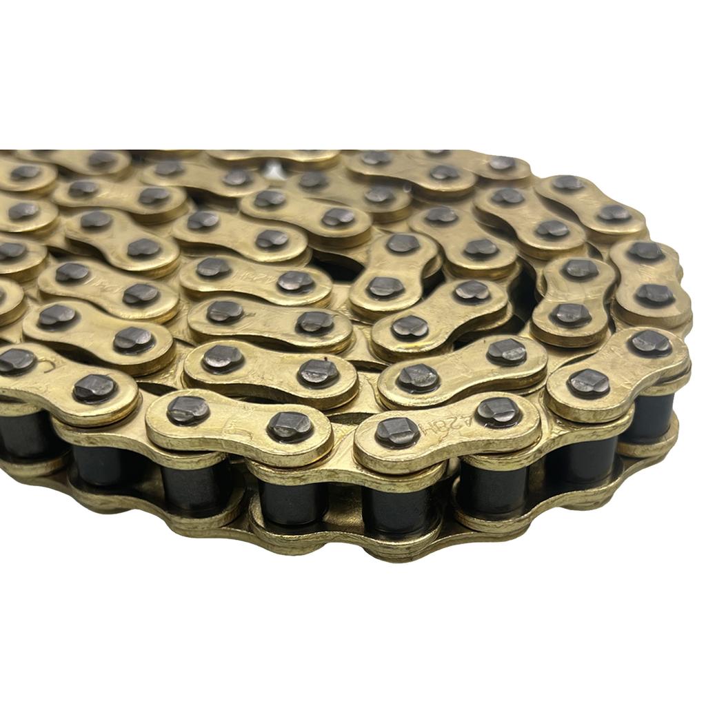Motorcycle 428H Chain 88/94/102L/104L/108/112/116/118/126/140 Links Fit for 50cc-250cc ATV Quad Pit Dirt Bike Go Kart Metal Part