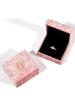 Pink retro women like jewelry boxes, velvet rings, necklaces, jewelry accessories, ring boxes, packaging boxes