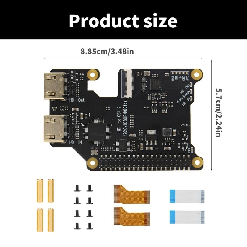 X1301 1080P to CSI2 Conversion Adapter Support 1920x1080 Clearly Video Processing for RPi Multiple Models