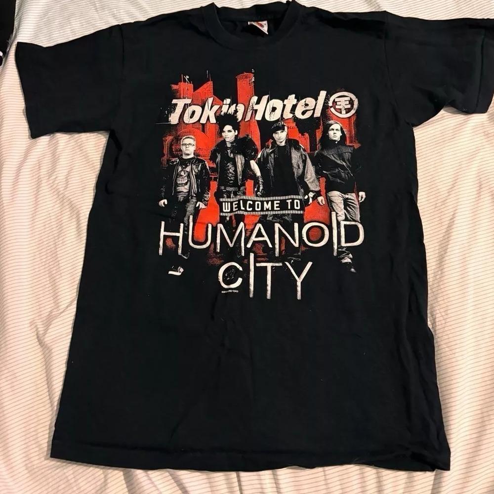 Футболка Tokio Hotel Band Welcome To Humanoid City Tour Полный размер S-5XL Унисекс Футболка