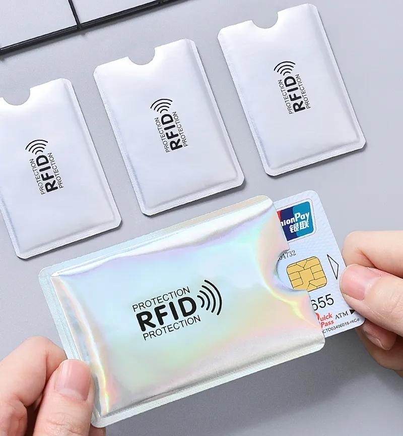 Новый 20 шт. Анти-RFID Держатель для карт Блокировка Считывателя Замок Чехол для Банковской Карты ID Карты Защита Металлический Держатель для Кредитных Карт Алюминиевый Чехол