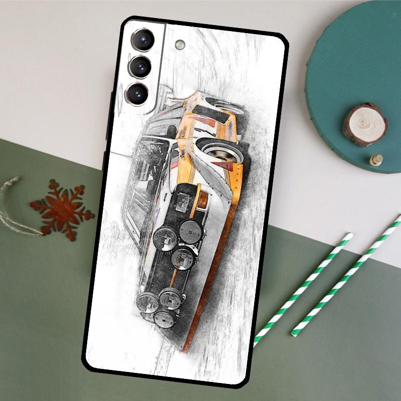 Sports Drift Car Phone Case For Samsung Galaxy S26 S23 Ultra S20 S21 S22 S24 S25 Plus S10 S25 FE Back Cover
