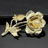 Женская брошь в виде розы, свадебное украшение, подарок