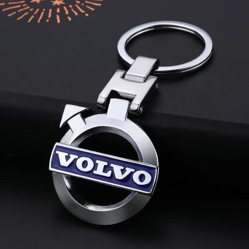Zinc Alloy Key Ring Keychain Car Logo Keyring Accessories For Volvo XC90 V90 V60 XC60 V40 S80 S60 S90 C40 XC40 V70 XC70 C30 C70