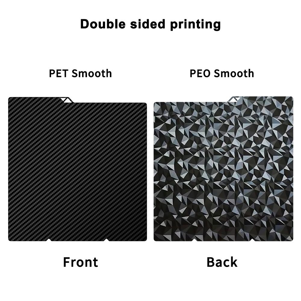 Kobra s1 KX Build Plate 264x276mm Glacier Cool Plate Smooth+Textured Heated Bed For ANYCUBIC Kobra S1 Kobra x Combo 3D Printers