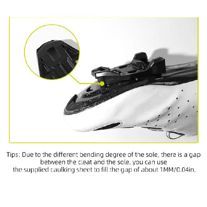 RRSKIT Road Bike Pedal Cleats Set Anti-Skid Plastic Cycling Pedals For Time IClic XPro XPresso Road Bike Cleat Lock