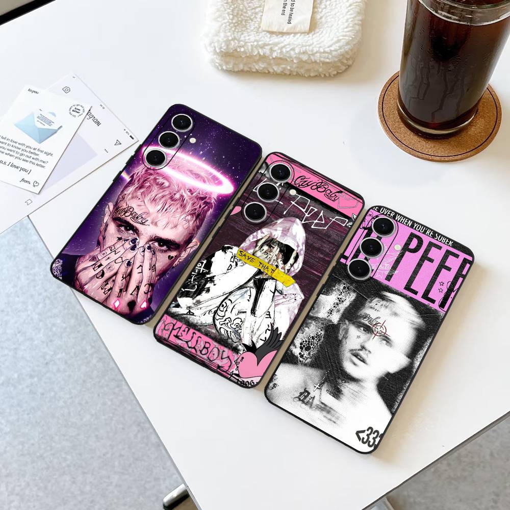 Чехол для телефона Emo Rapper Lil Peep для Samsung S 24 Fe 25 Ultra Plus 20 Lite 21 30 22 23 24 22 Ultra 5G Fundas