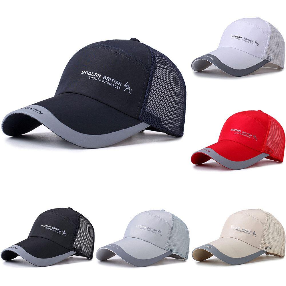 Регулируемая летняя сетчатая кепка для занятий спортом на открытом воздухе, бейсболка, шляпа от солнца, хип-хоп шляпа