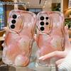 Phone case: 2D flat Samsung Galaxy A34 A35 S20 S22 S21 FE Plus Ultra protective case, pink-white gradient, Christmas and Halloween gift
