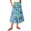 Womens Maxi Skirt Drawstring High Waisted Summer Long Skirts Lightweight Tiered Flowy Floral Pleated Skirts