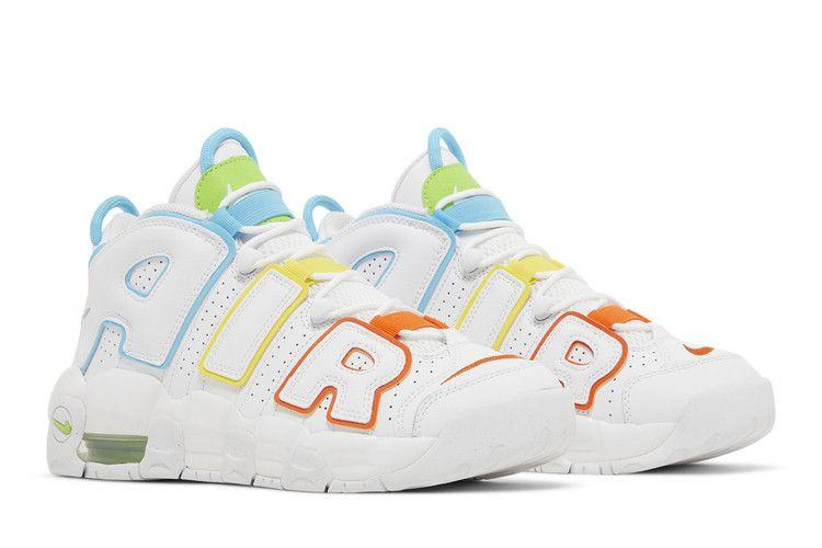 Nike Air More Uptempo White Multi-Color (GS) Sneakers