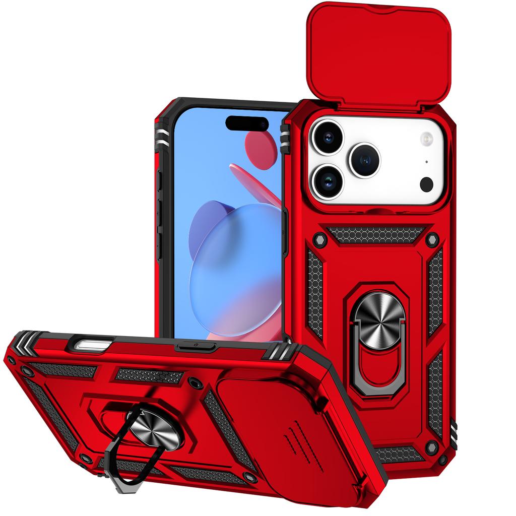 Чехол-бампер с защитой камеры и магнитным кольцом-держателем для iPhone 17 Air 16 15 14 13 12 11 Pro Max XS X XR 7 8 Plus