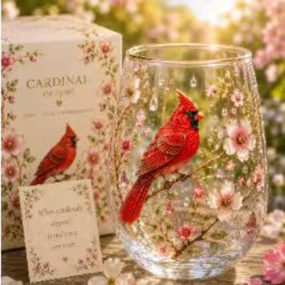 Transparent Hummingbird Joy Tea Cup Gold Rimmed Coffee Cup Creative Garden Glass Tea Cup