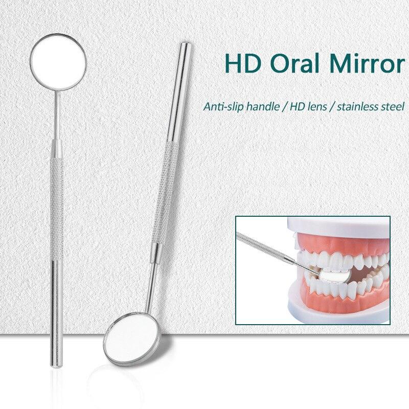 1 Pcs Stainless Steel Dental Mirror Dental Cleaning Supplies Oral Examination Tools Oral Care LXY