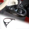 ABS Carbon fiber Center Console Gear Shift Panel Cover Trim for Fiat 500 2011-23
