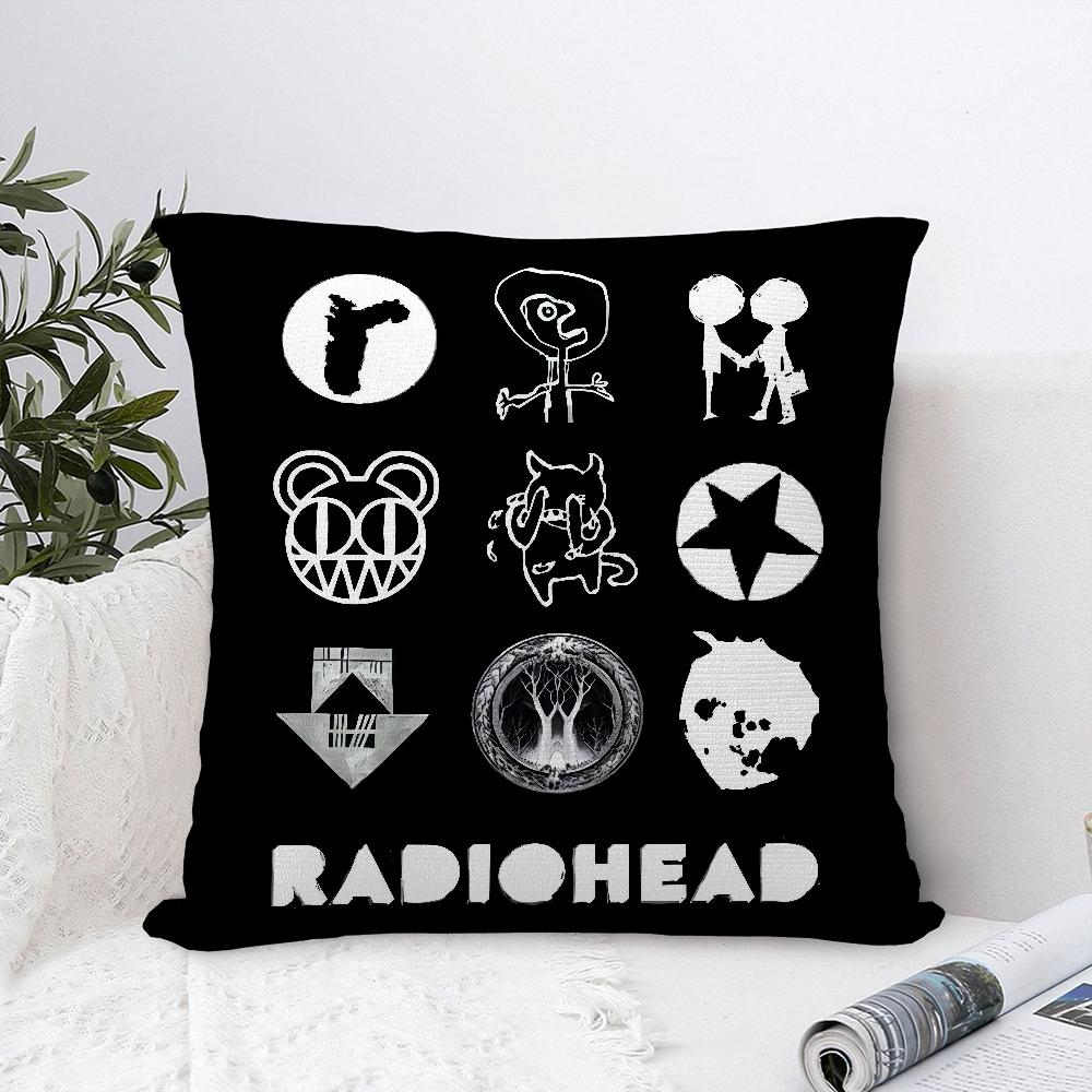 B-Британская группа RadioheadS Наволочка Плюшевая Ткань Мягкая Наволочка Двусторонняя Печать Чехол для Подушки Чехол для Декоративной Подушки