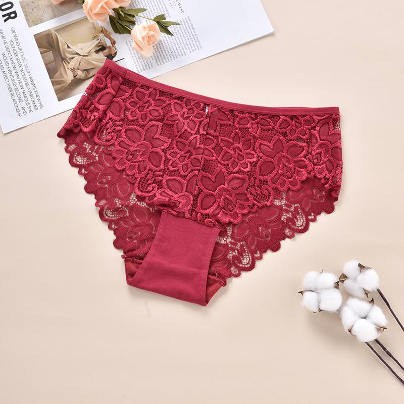 CFSC женское нижнее белье большого размера, однотонное нижнее белье с принтом, кружевные трусики большого размера