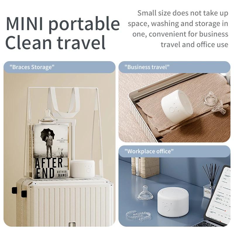 Premium Dental Ultrasonic Cleaner for Retainers and Dentures Professional Quality for Home and Travel