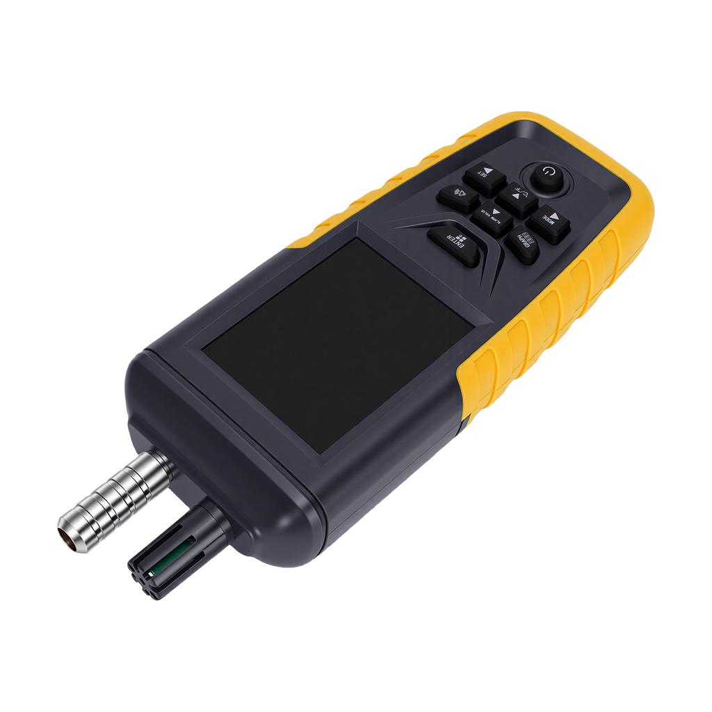 Детектор качества воздуха Счетчик частиц пыли PM1.0 PM2.5 PM10 CO₂ TVOC HCHO Индекс качества воздуха с датчиком температуры и влажности