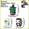 MOC Фигурки из фильмов ужасов Кирпичики It Лидия Мумия Ведьма Тыква Совместимые Строительные Блоки Игрушки Для Детей Друзей Хэллоуин Подарки