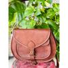 Vintage Saddle Bag Genuine Goat Logical Leather Messenger Shoulder