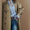 Maxza Double Breasted Trench Coat Ze03by500nh