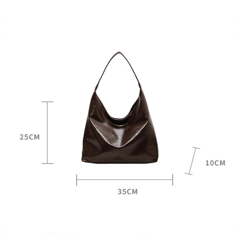 Yogodlns Мягкая качественная сумка из искусственной кожи подмышкой, винтажная винно-красная женская сумка через плечо, большая дорожная сумка, женская универсальная сумка-тоут