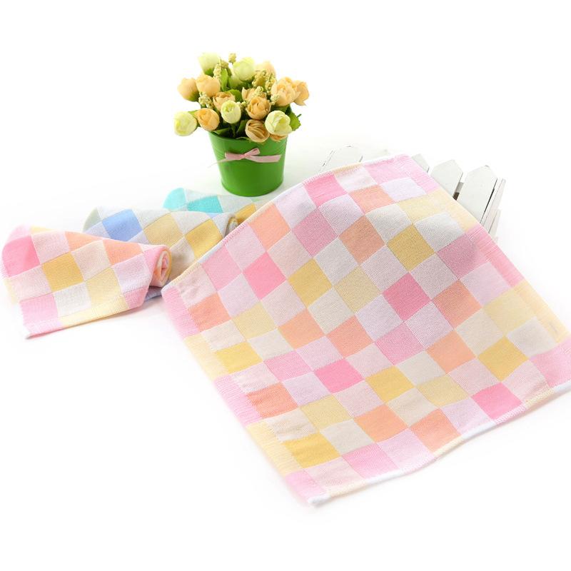Один набор из 5 хлопковых мягких полотенец для новорожденных, детское полотенце для лица, носовой платок, мочалка для купания, кормления, салфетка для вытирания отрыжки