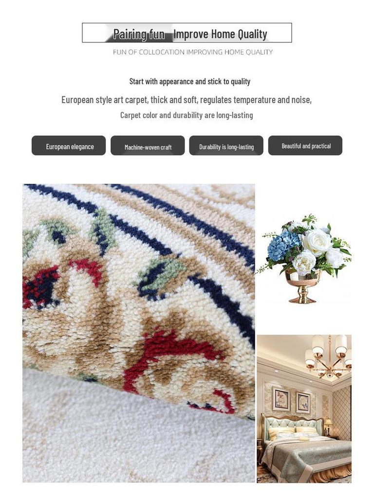 Персидский этнический ковер в скандинавском стиле для гостиной: Мягкий диван и подкладка для кофейного столика