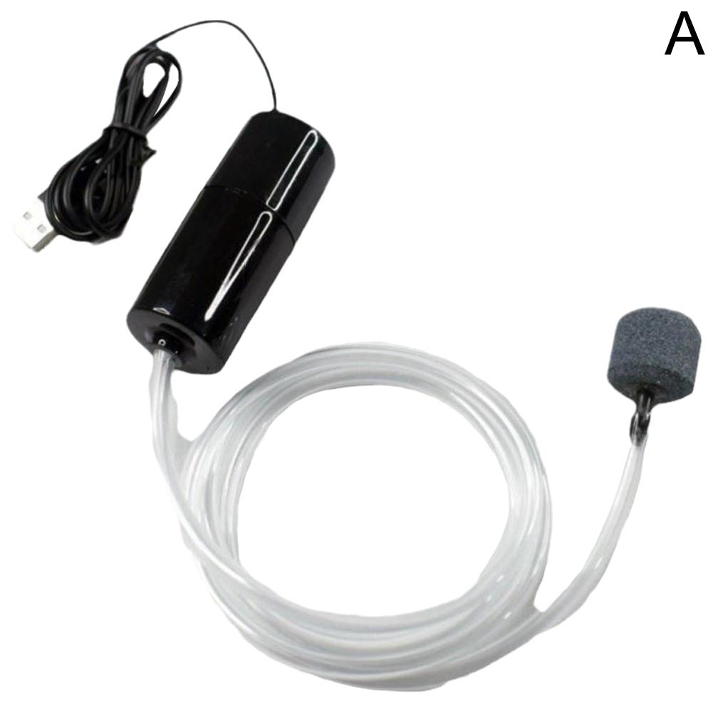 Воздушный насос для аквариума Мини-воздушный компрессор для аквариума USB Бесшумный портативный мини-оксигенатор Кислородный аэратор Аксессуары для аквариума