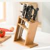 Держатель для кухонных ножей Держатель для хранения ножей Держатель для ножей Кухонный держатель для ножей из массива дерева Полый вентилируемый бытовой держатель для ножей