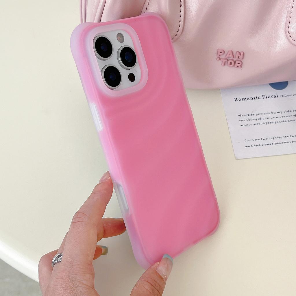 Модный Желейный Жидкий Силикон Конфетный Чехол для iPhone 16 15 Pro Max Волна Воды Флуоресцентный Цвет Мягкий Ударопрочный Чехол
