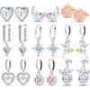 Серебро 925, оригинальные серьги «Любовь Купидона», серьги для пар, очаровательные серьги в форме сердца, подарок на день Святого Валентина, серьги для женщин 
