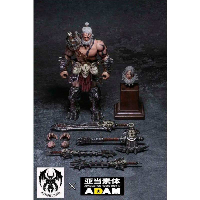 Nightmare Studio D20 1/12 Full Set Scale Classic Game Characters Barbarian Male Warrior 6inch Action Figures Toy