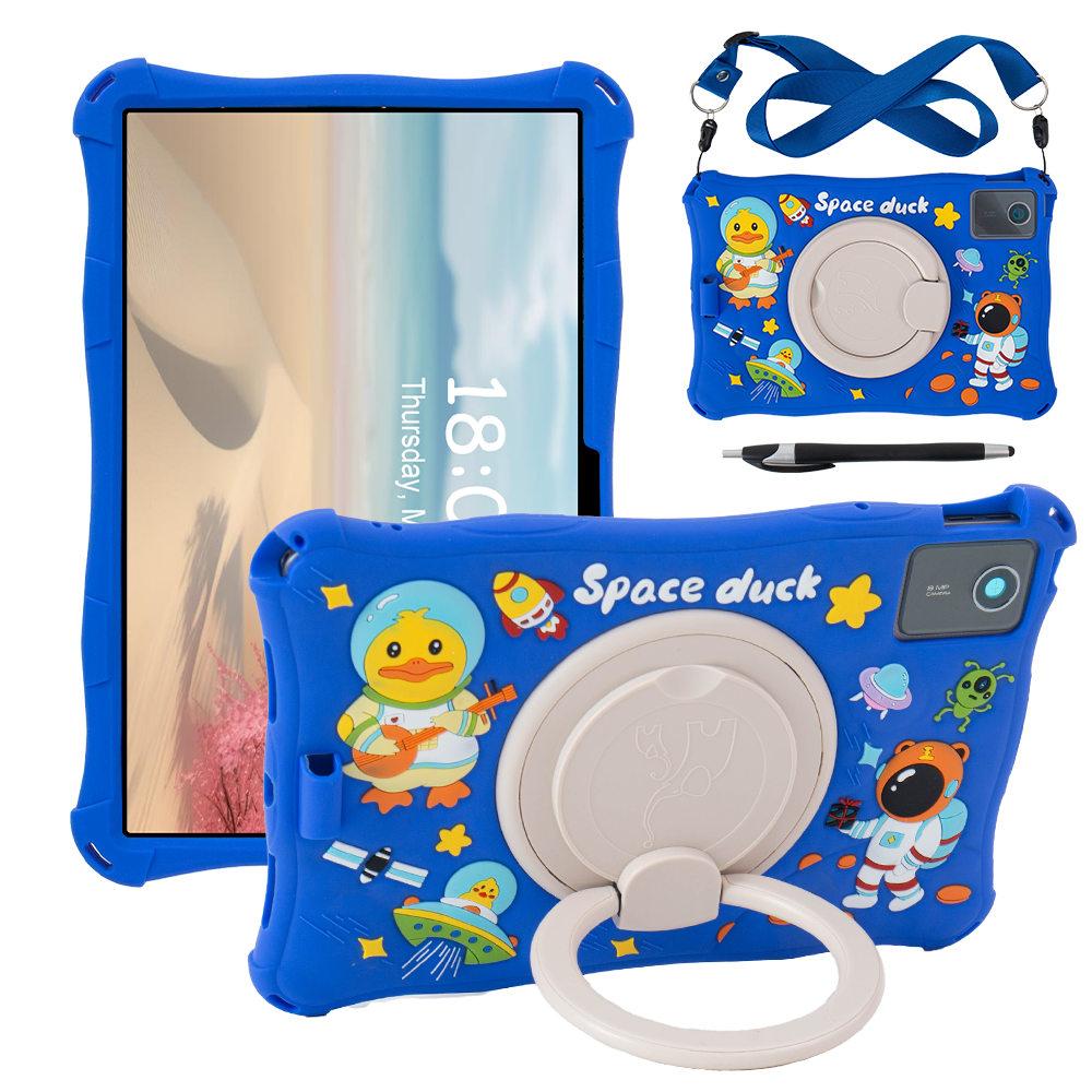 Мягкий силиконовый чехол-подставка для Lenovo Xiaoxin Pad 2025 11 дюймов, вращающаяся мультяшная обложка для планшета для Lenovo Tab M11 TB330FU TB331FC