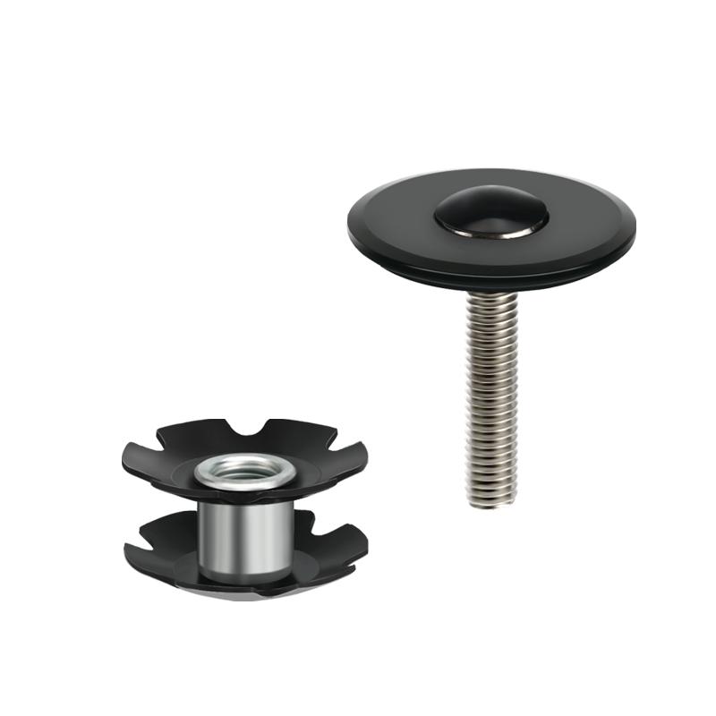 Крышка верхней крышки выноса рулевой колонки для велосипеда Крышка верхней крышки выноса рулевой колонки для велосипеда Болт винта рулевой колонки Гайки-звездочки для трубы передней вилки 1-1/8" 28,6 мм