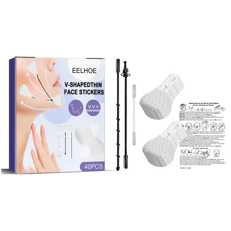 V-образная маска для похудения, редуктор для двойного подбородка, V-образная лифтинг-маска для лица, подтягивающий пояс для шеи, пластырь для укрепления и укрепления кожи
