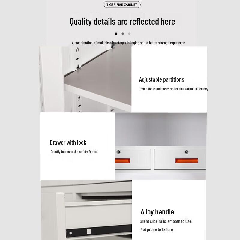 Tiger Brand Steel Office File Cabinet with Electronic Lock