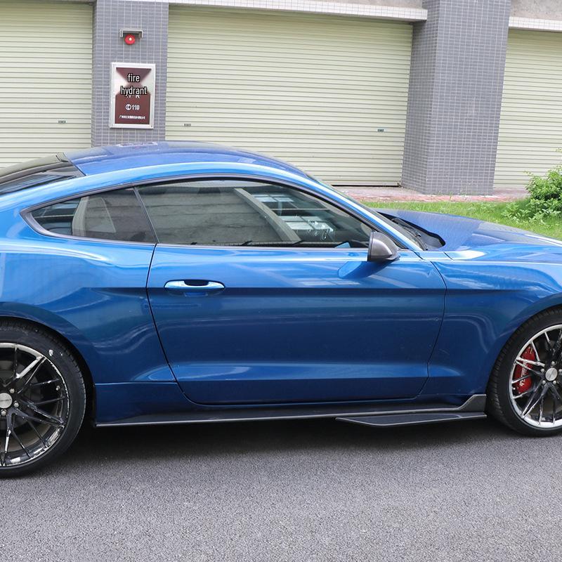 GT500 Carbon Fiber Side Skirts for 2015-2022 Ford Mustang Modification