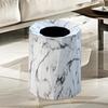 Marble Pattern Trash Can Lidless Garbage Container Rubbish Bin Waste for Bathroom