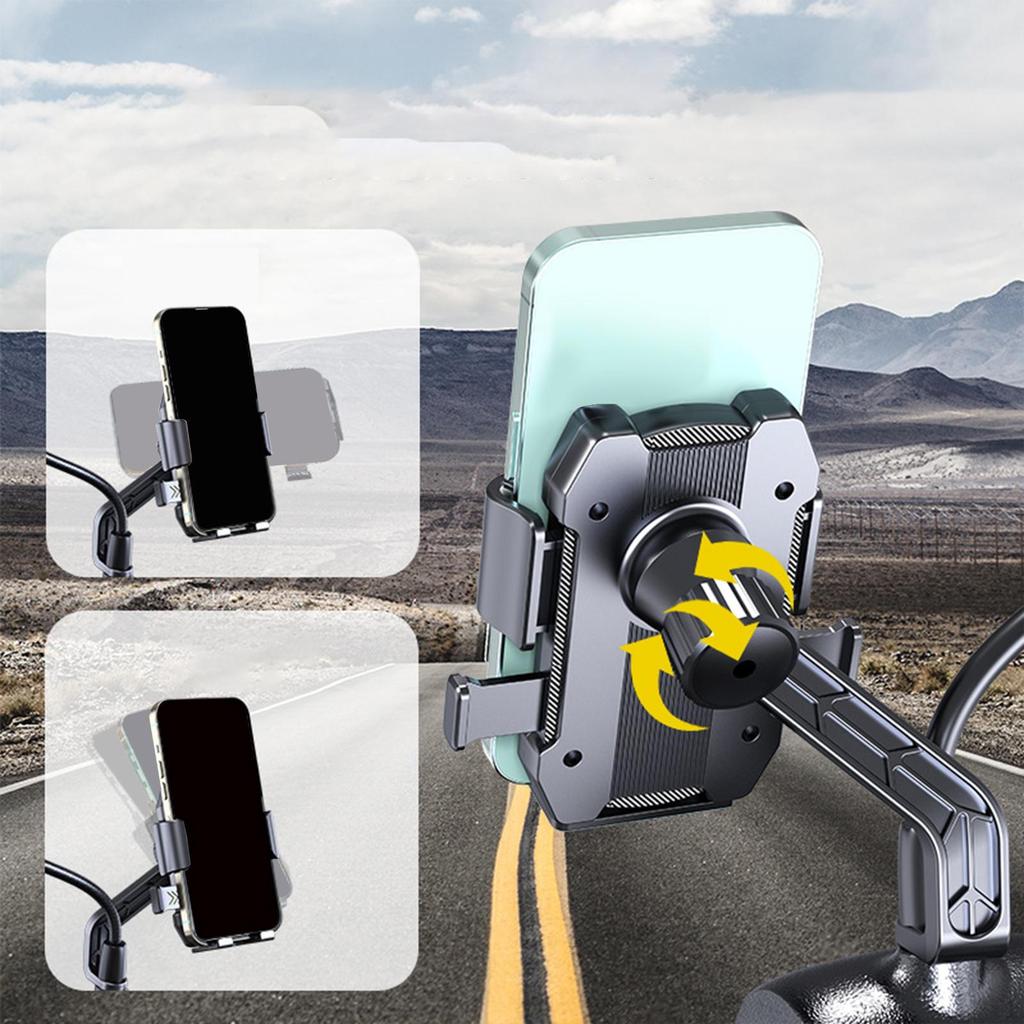 Аксессуары для крепления телефона на мотоцикл, регулируемый угол, противоударный, для электромотоцикла, простой в использовании, быстрый
