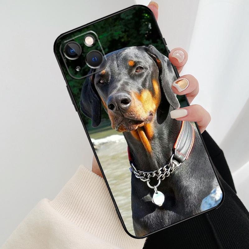 Чехол для телефона с таксой и доберманом для iPhone 17 Pro Max 16 15 11 13 12 14 Pro Max mini 15 16 Plus 16e 17 Air Cover