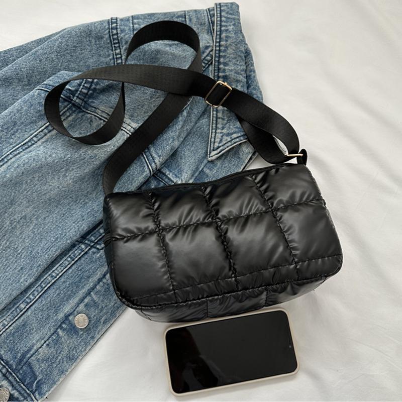 Женская наплечная сумка Повседневная нейлоновая стеганая мягкая сумка-кроссбоди в форме облака Модный дизайн Роскошные сумки-тоут Клатч-кошелек CLE