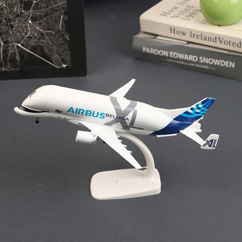 20 см Белый кит Транспортный самолет A300-600 Beluga Airlines Модель самолета Транспорт Белуга Литье из сплава Самолет Игрушка Модель