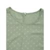 Women's Summer New Petal Short Sleeve Jacquard Pullover Shirt Top