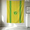 Norwich City FC Wall Tapestry Aesthetic Wall Hanging Printed Fabric Blanket Decorative Tapestries for Bedroom Living Room Home Decor