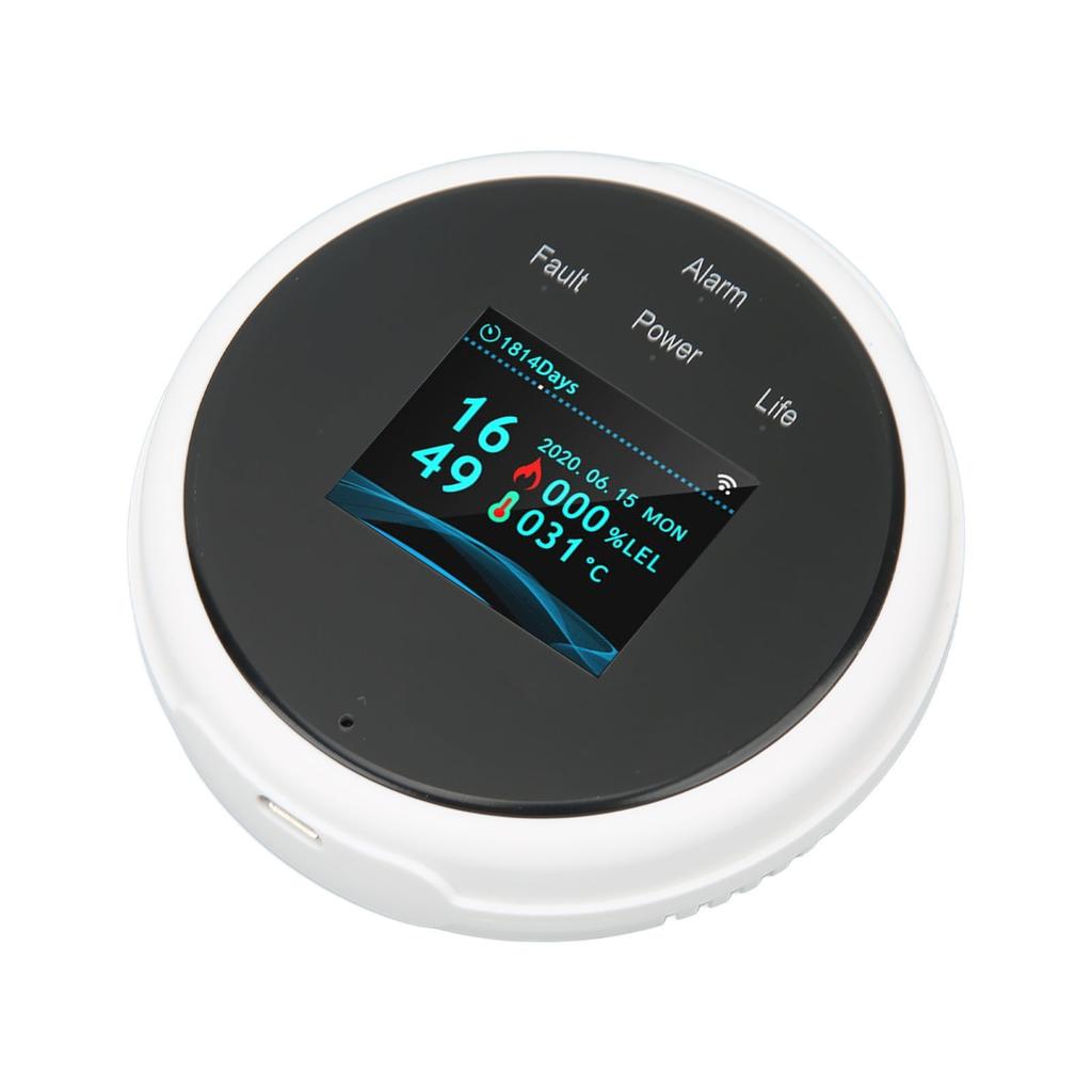 Smart Gas Leak Detector Highly Sensitive Combustible Gas Alarm WiFi Gas Leak Sensor for Home