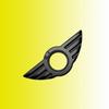 1PCS Be Suitable F55 R50 R53 R56 R60 R57 Cooper Delicate Door Pin Lock Wing Emblem Badge Stickers Car Door Metal Sticker