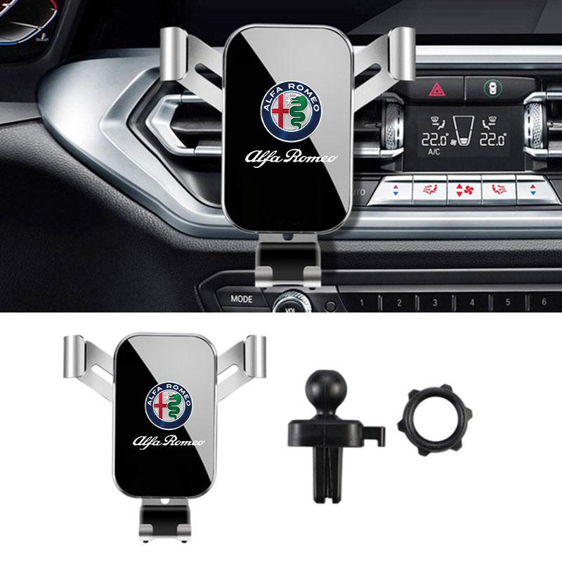 MWGHF1 ABS Car Phone Holder Fixed Bracket Stand Mobile For Alfa Romeo STELVIO Giulia 159 Giulietta 147 Mito 156 MTO Car Accessories