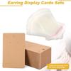 100pcs Kraft Paper Earring Display Cards Hanging Holes Keychain Display Cards  Jewelry Display